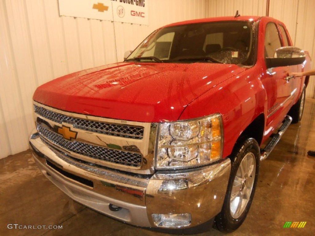2013 Silverado 1500 LT Extended Cab 4x4 - Victory Red / Ebony photo #4