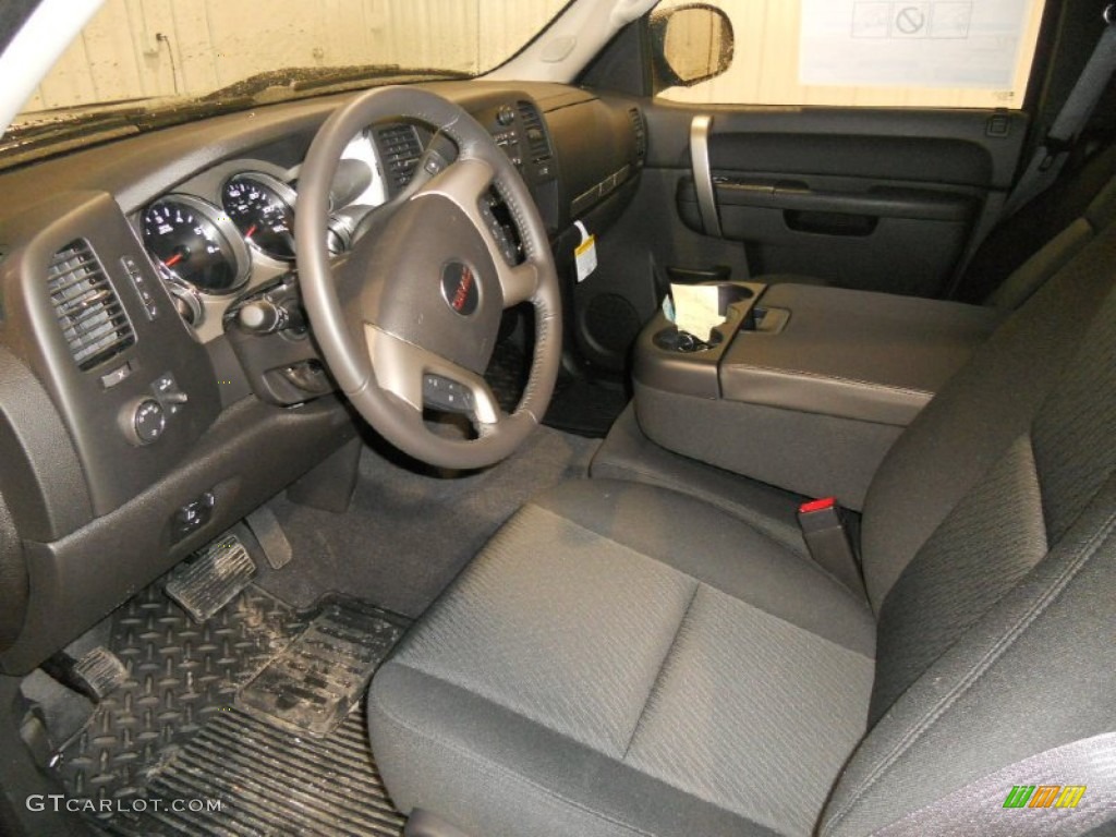 2013 Sierra 1500 SLE Extended Cab 4x4 - Onyx Black / Ebony photo #4