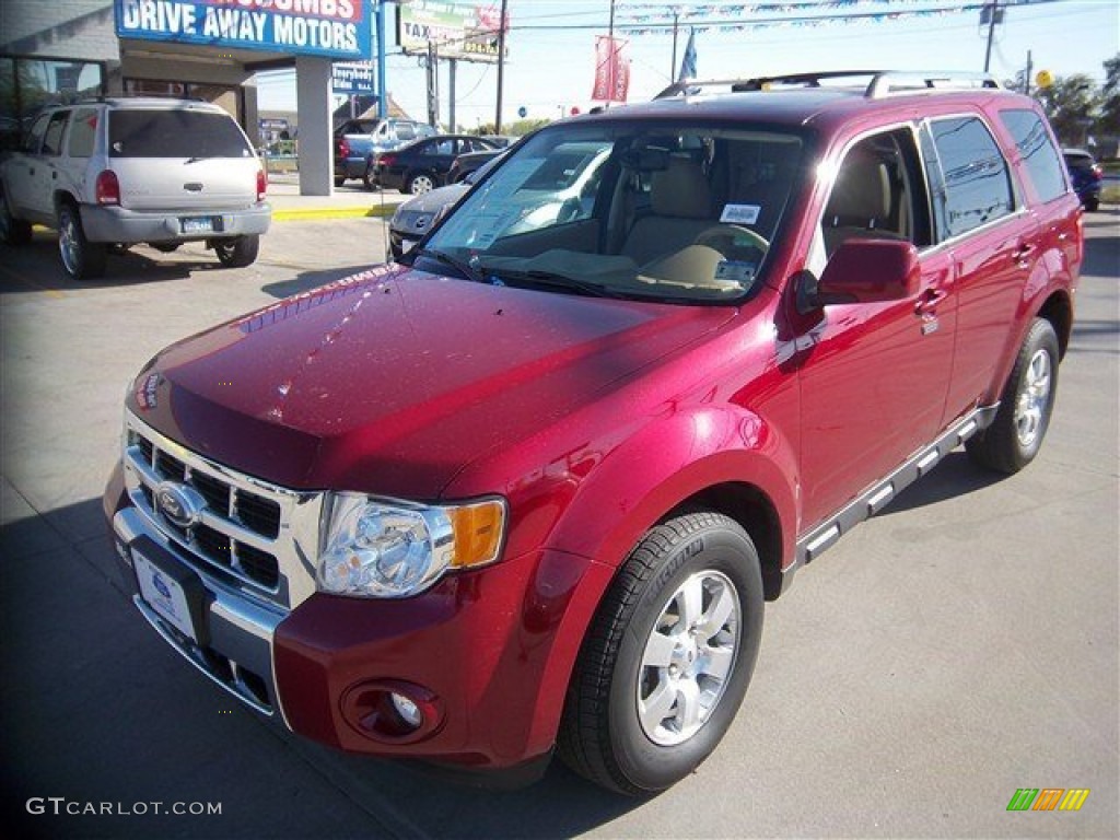 2011 Escape Limited 4WD - Sangria Red Metallic / Camel photo #1