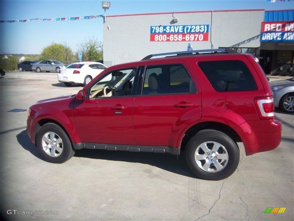 2011 Escape Limited 4WD - Sangria Red Metallic / Camel photo #9