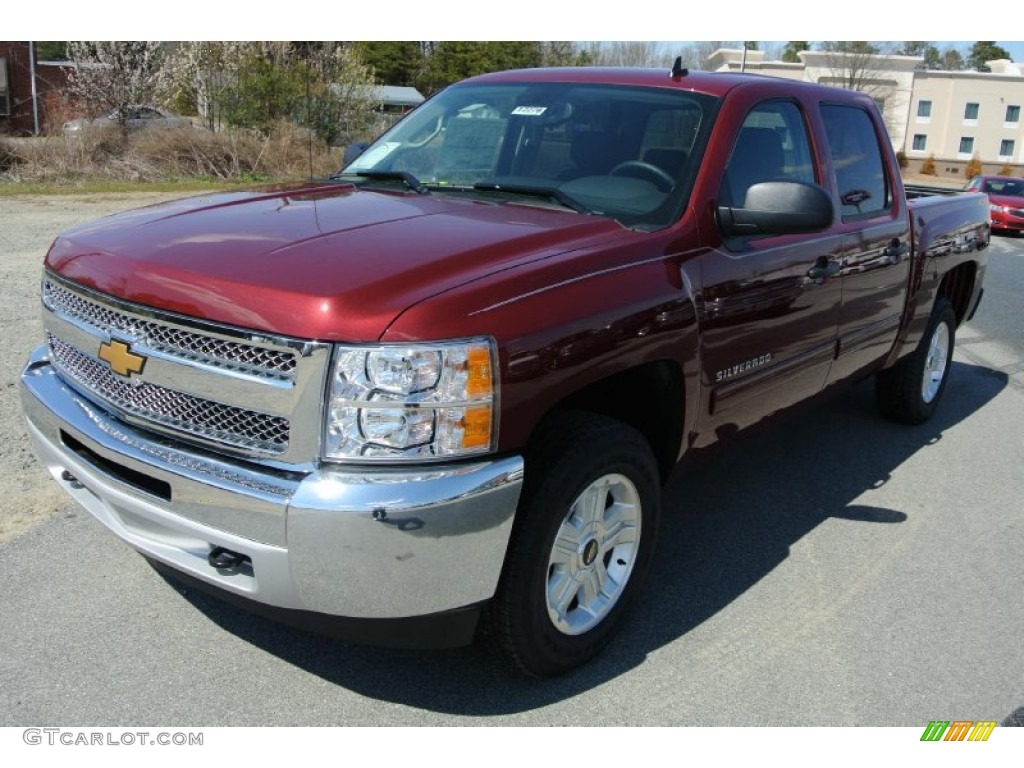 2013 Silverado 1500 LT Crew Cab 4x4 - Deep Ruby Metallic / Ebony photo #2