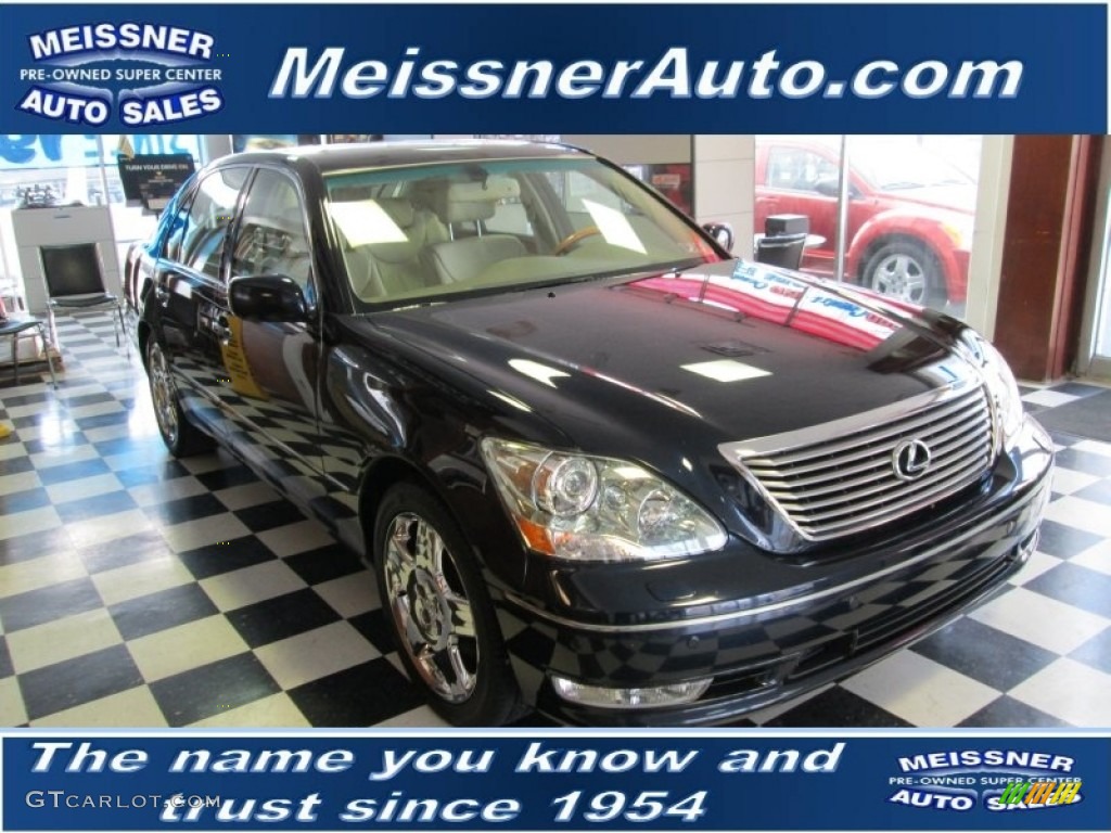 2005 LS 430 Sedan - Blue Onyx Pearl / Ecru photo #1