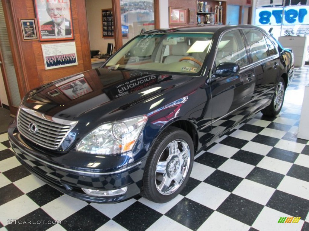 2005 LS 430 Sedan - Blue Onyx Pearl / Ecru photo #2