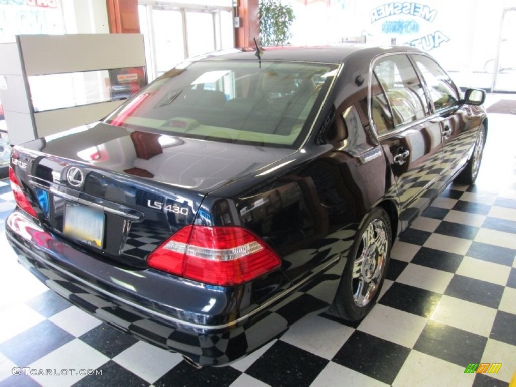 2005 LS 430 Sedan - Blue Onyx Pearl / Ecru photo #4