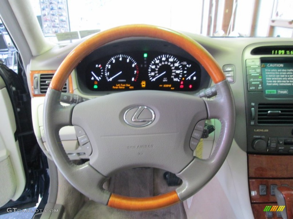 2005 LS 430 Sedan - Blue Onyx Pearl / Ecru photo #21