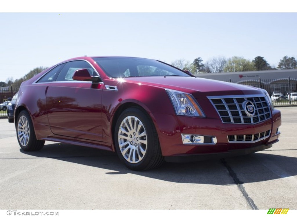 Crystal Red Tintcoat 2013 Cadillac CTS Coupe Exterior Photo #78958486
