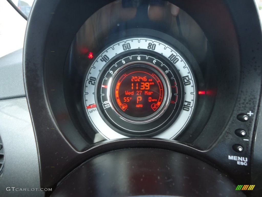 2012 Fiat 500 Pop Gauges Photo #78958569