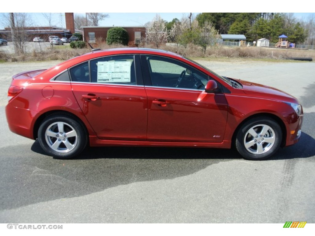 2013 Cruze LT/RS - Crystal Red Metallic Tintcoat / Jet Black photo #6