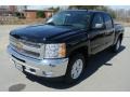 2013 Black Chevrolet Silverado 1500 LT Crew Cab 4x4  photo #2