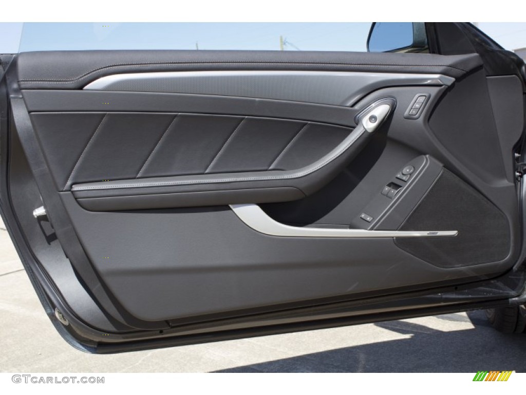 2013 Cadillac CTS Coupe Ebony Door Panel Photo #78960256