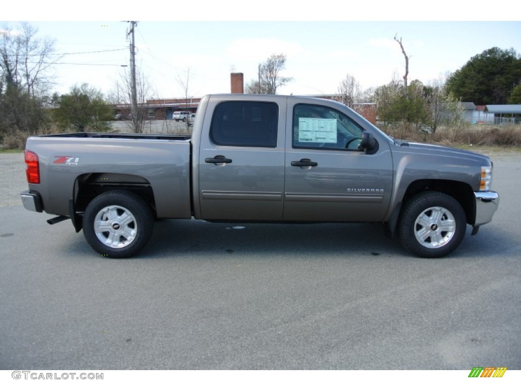 2013 Silverado 1500 LT Crew Cab 4x4 - Mocha Steel Metallic / Light Cashmere/Dark Cashmere photo #6