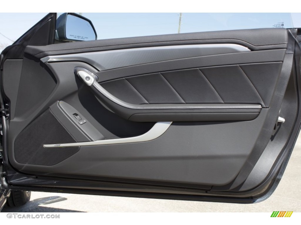2013 Cadillac CTS Coupe Ebony Door Panel Photo #78960293