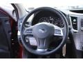 2012 Subaru Legacy Off Black Interior Steering Wheel Photo