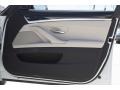 Oyster/Black 2013 BMW 5 Series 550i Sedan Door Panel