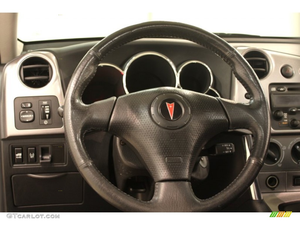 2005 Pontiac Vibe AWD Graphite Steering Wheel Photo #78963411