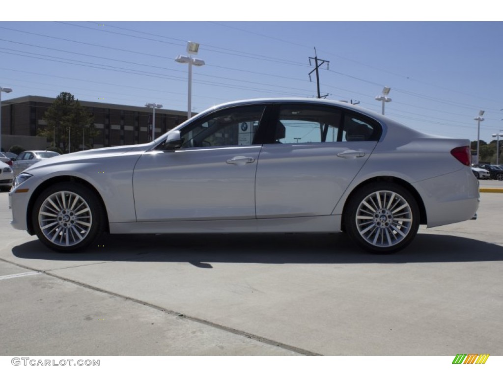 2013 3 Series 328i Sedan - Mineral White Metallic / Saddle Brown photo #5