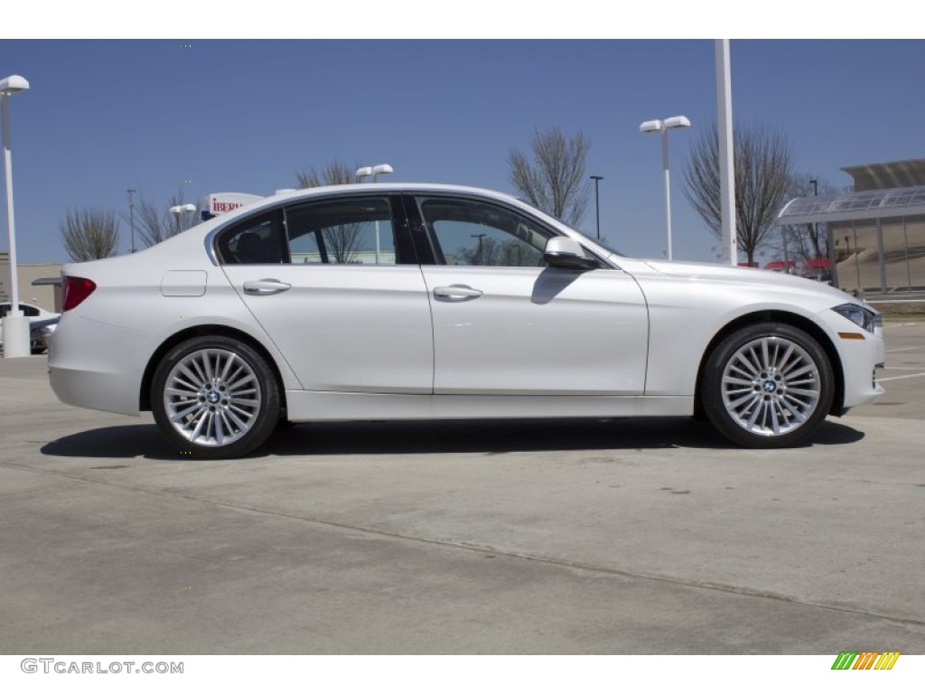 2013 3 Series 328i Sedan - Mineral White Metallic / Saddle Brown photo #6