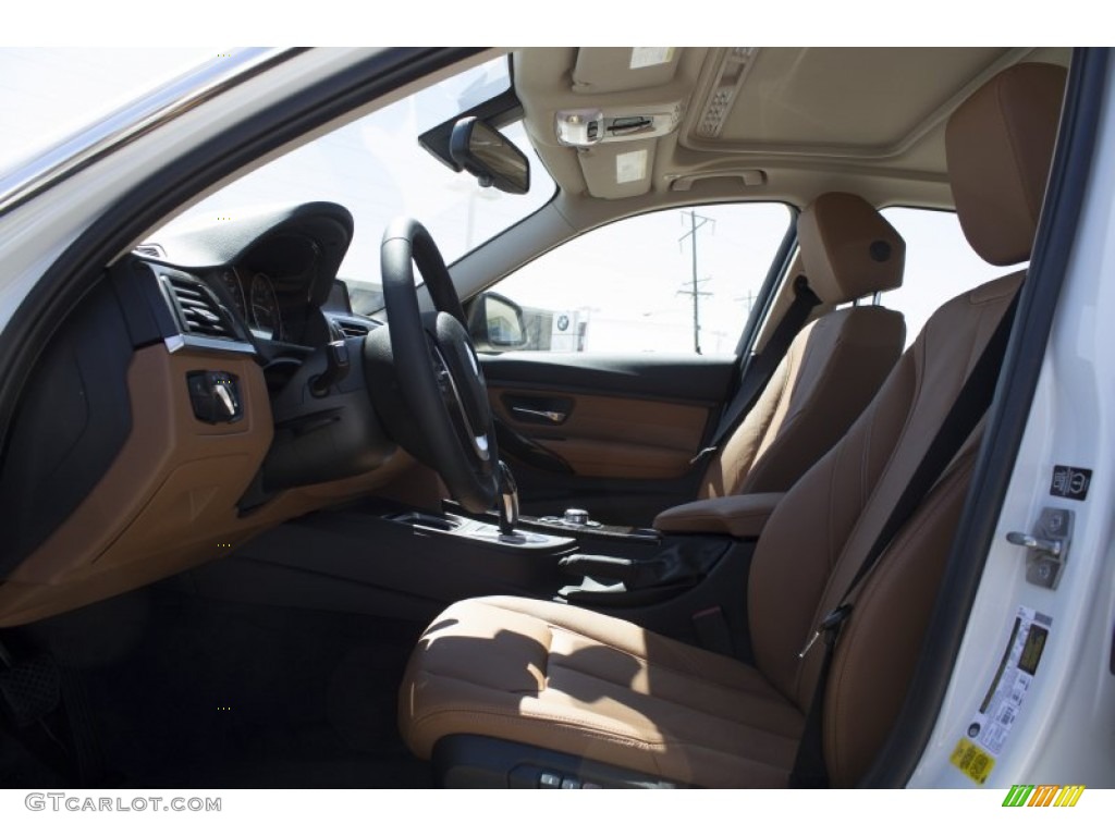 2013 3 Series 328i Sedan - Mineral White Metallic / Saddle Brown photo #15