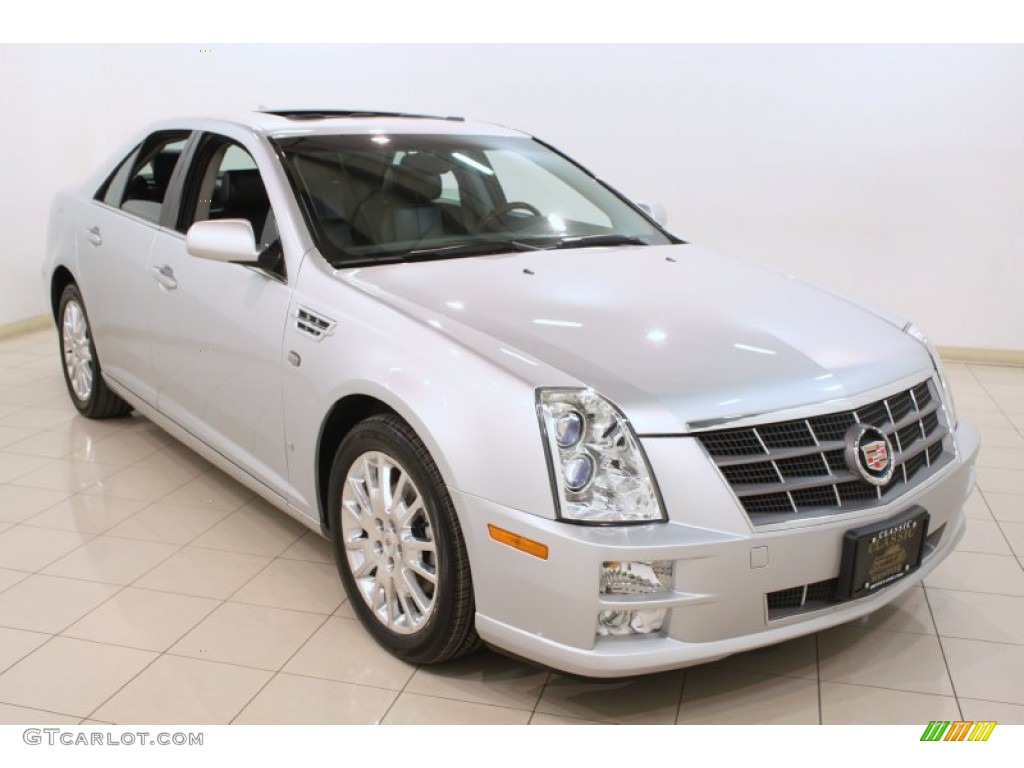 Radiant Silver Cadillac STS
