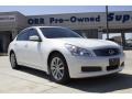 Moonlight White 2009 Infiniti G 37 Journey Sedan