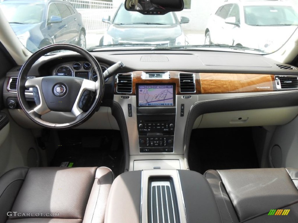 2013 Cadillac Escalade ESV Platinum AWD Cocoa/Light Linen Dashboard Photo #78965602
