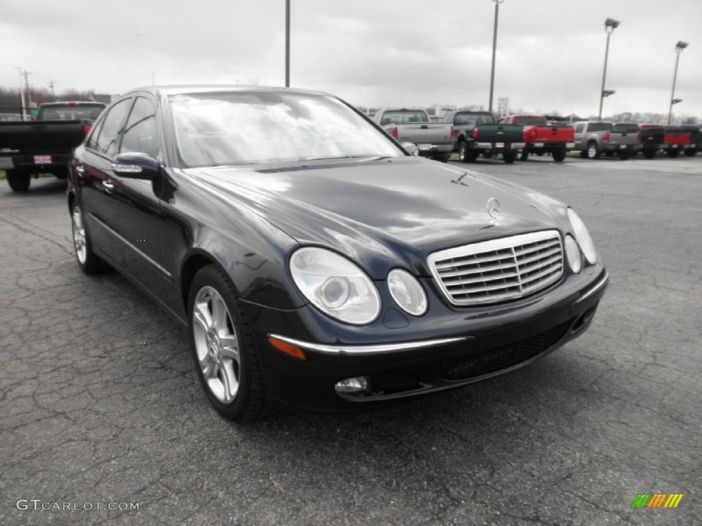 2005 E 500 Sedan - Midnight Blue / Stone photo #2