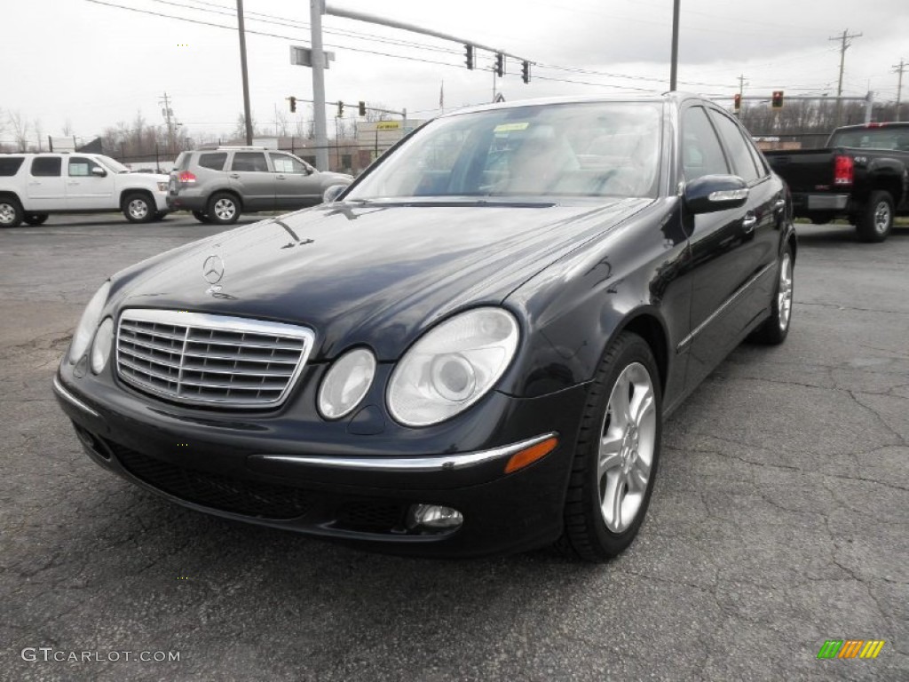 2005 E 500 Sedan - Midnight Blue / Stone photo #3