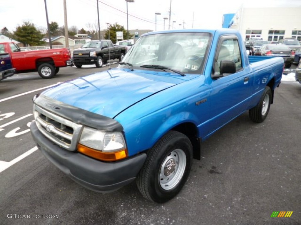 Bright Atlantic Blue Metallic 2000 Ford Ranger XL Regular Cab Exterior Photo #78966123