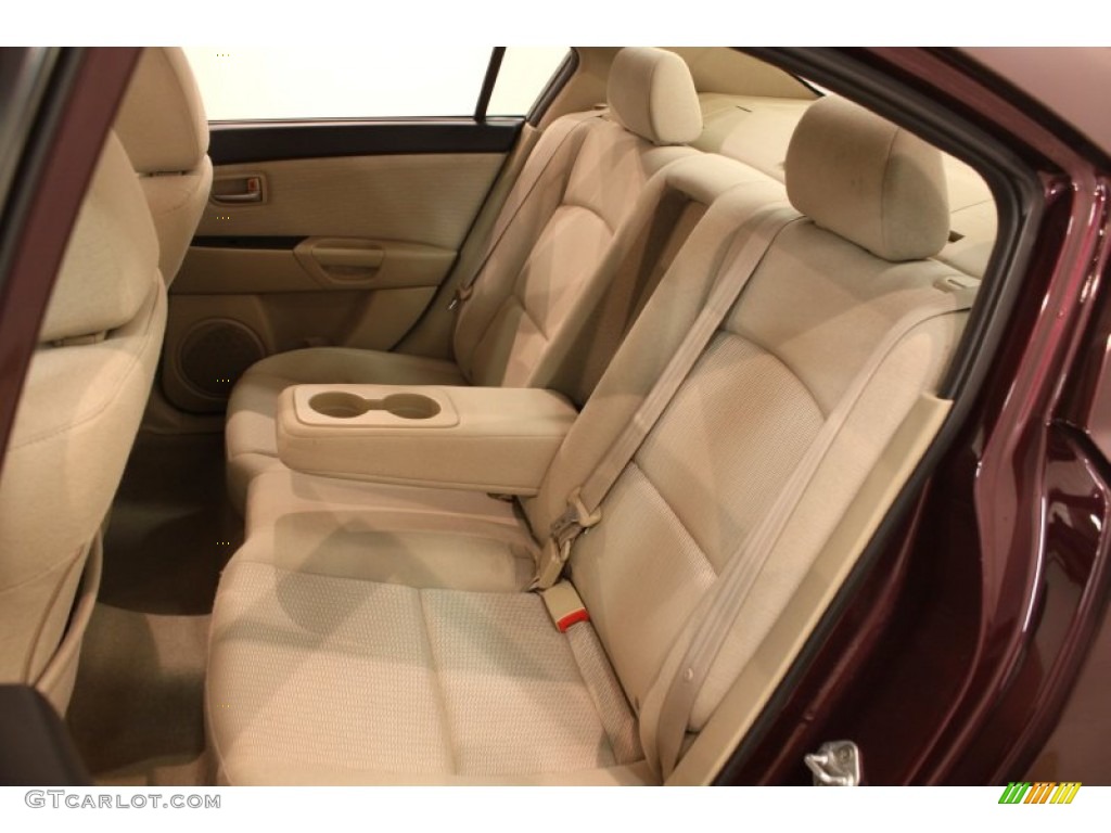 2007 MAZDA3 i Touring Sedan - Phantom Purple Mica / Beige photo #15