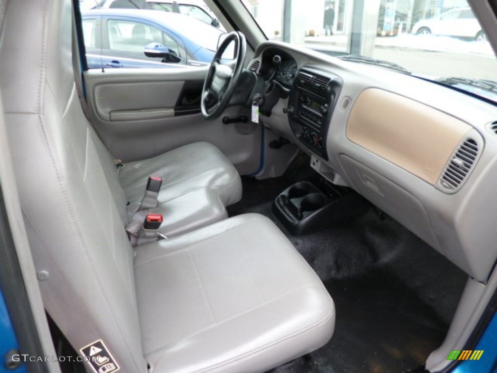 Medium Graphite Interior 2000 Ford Ranger XL Regular Cab Photo #78966232