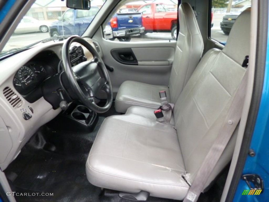 Medium Graphite Interior 2000 Ford Ranger XL Regular Cab Photo #78966292