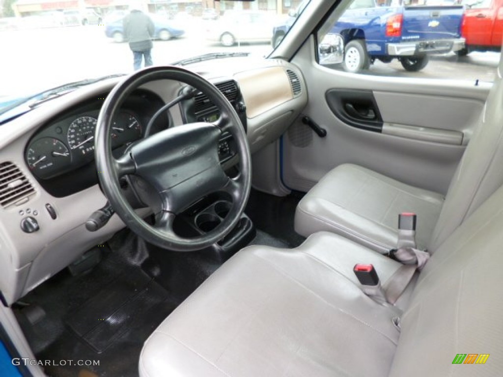 Medium Graphite Interior 2000 Ford Ranger XL Regular Cab Photo #78966306