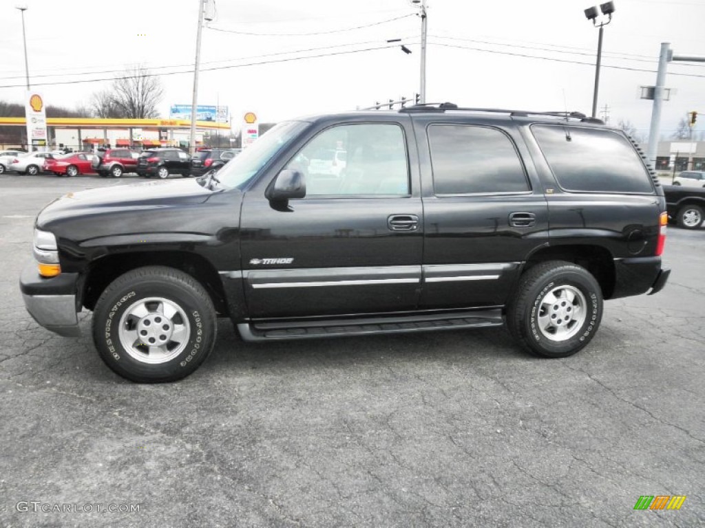 2001 Tahoe LT 4x4 - Onyx Black / Graphite/Medium Gray photo #4
