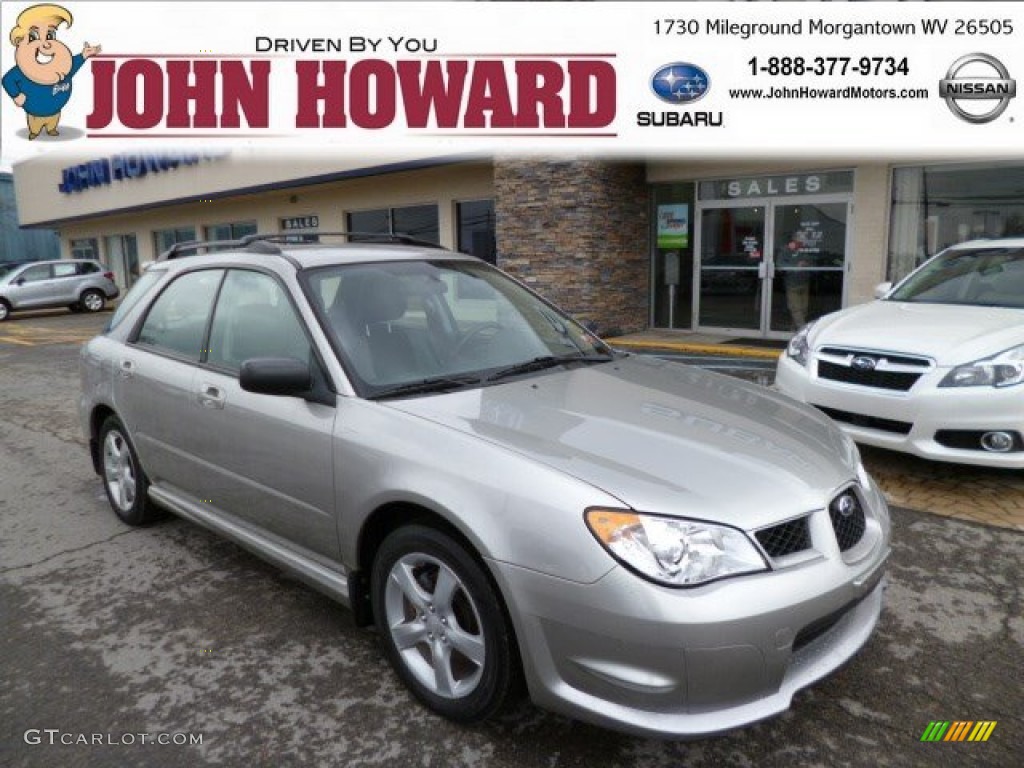 2007 Impreza 2.5i Wagon - Crystal Gray Metallic / Anthracite Black photo #1