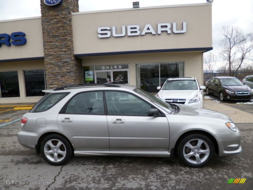 2007 Impreza 2.5i Wagon - Crystal Gray Metallic / Anthracite Black photo #12