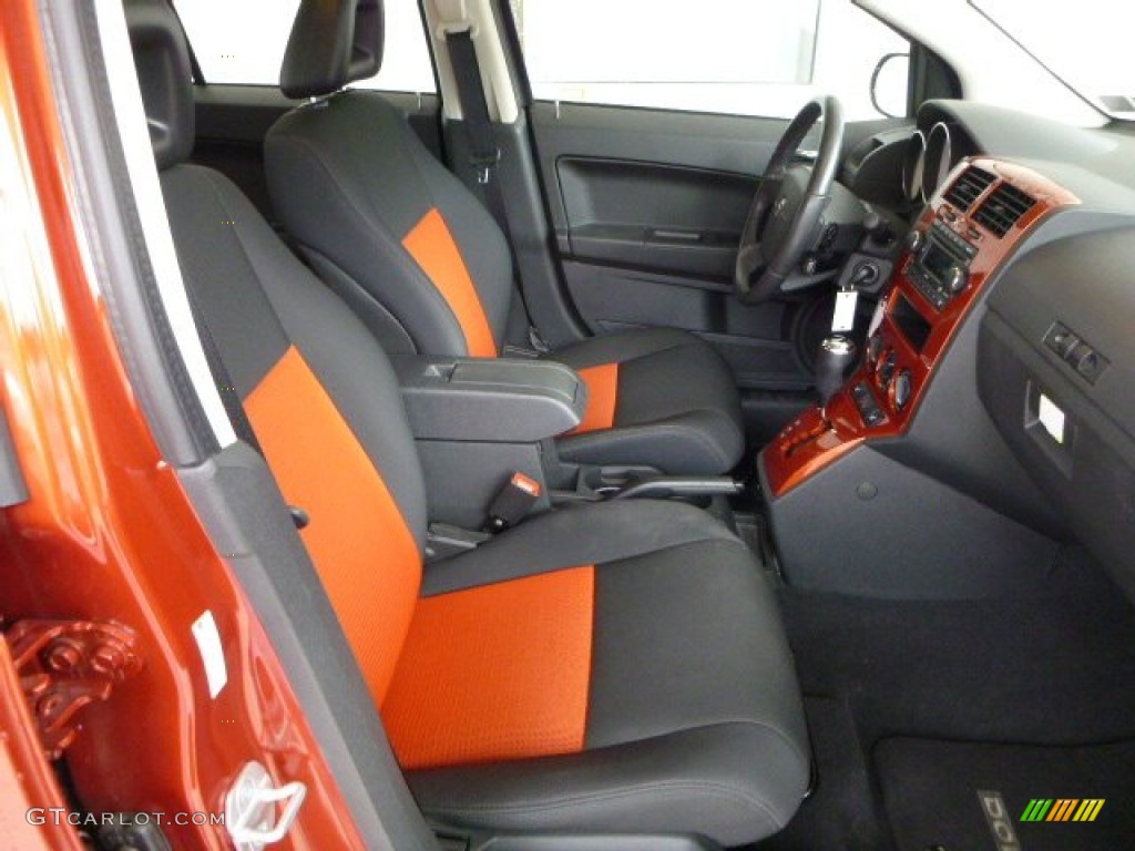 Dark Slate Gray/Orange Interior 2008 Dodge Caliber R/T Photo #78968278