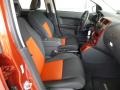 Dark Slate Gray/Orange 2008 Dodge Caliber R/T Interior Color