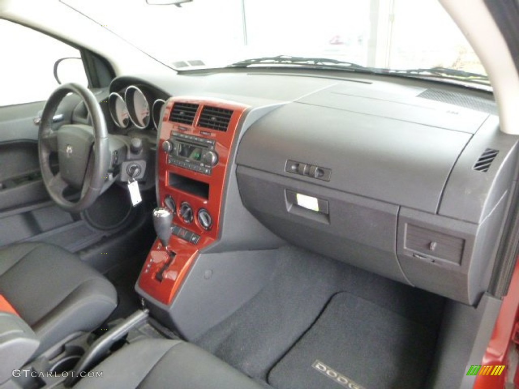 2008 Dodge Caliber R/T Dark Slate Gray/Orange Dashboard Photo #78968299