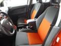 2008 Dodge Caliber Dark Slate Gray/Orange Interior Front Seat Photo