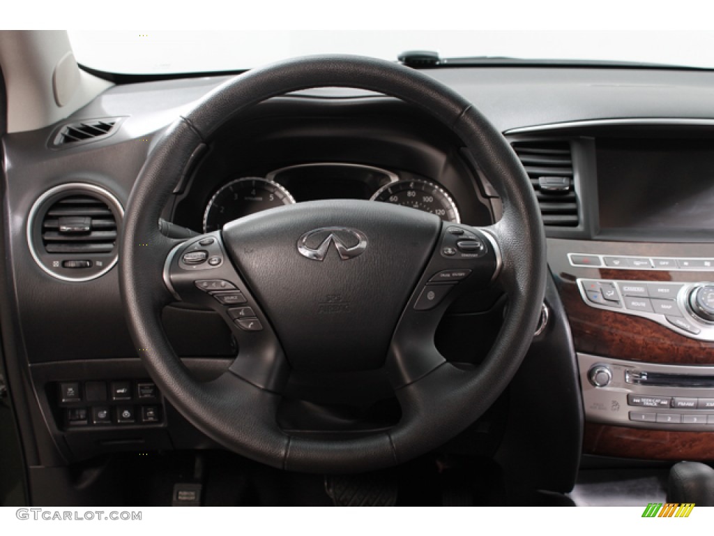2013 Infiniti JX 35 AWD Java Steering Wheel Photo #78971242