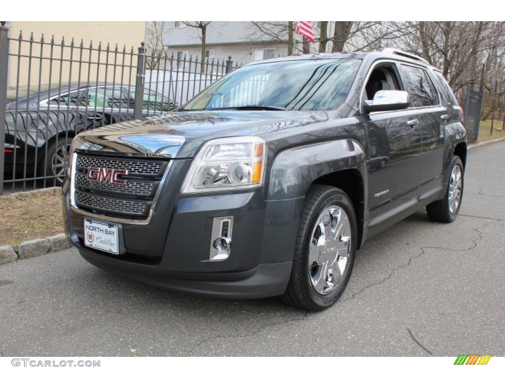 2011 Terrain SLT AWD - Cyber Gray Metallic / Jet Black photo #1