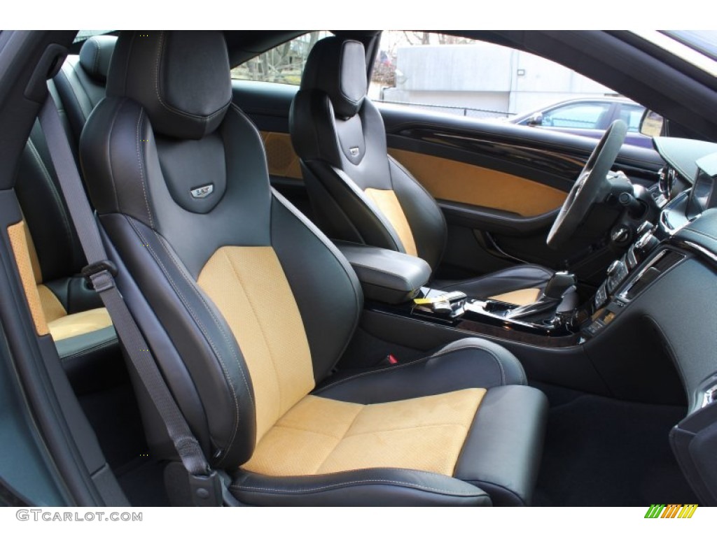 Ebony/Saffron Interior 2011 Cadillac CTS -V Coupe Photo #78973837