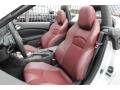 Wine Leather 2010 Nissan 370Z Touring Roadster Interior Color