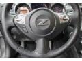 2010 Nissan 370Z Wine Leather Interior Steering Wheel Photo