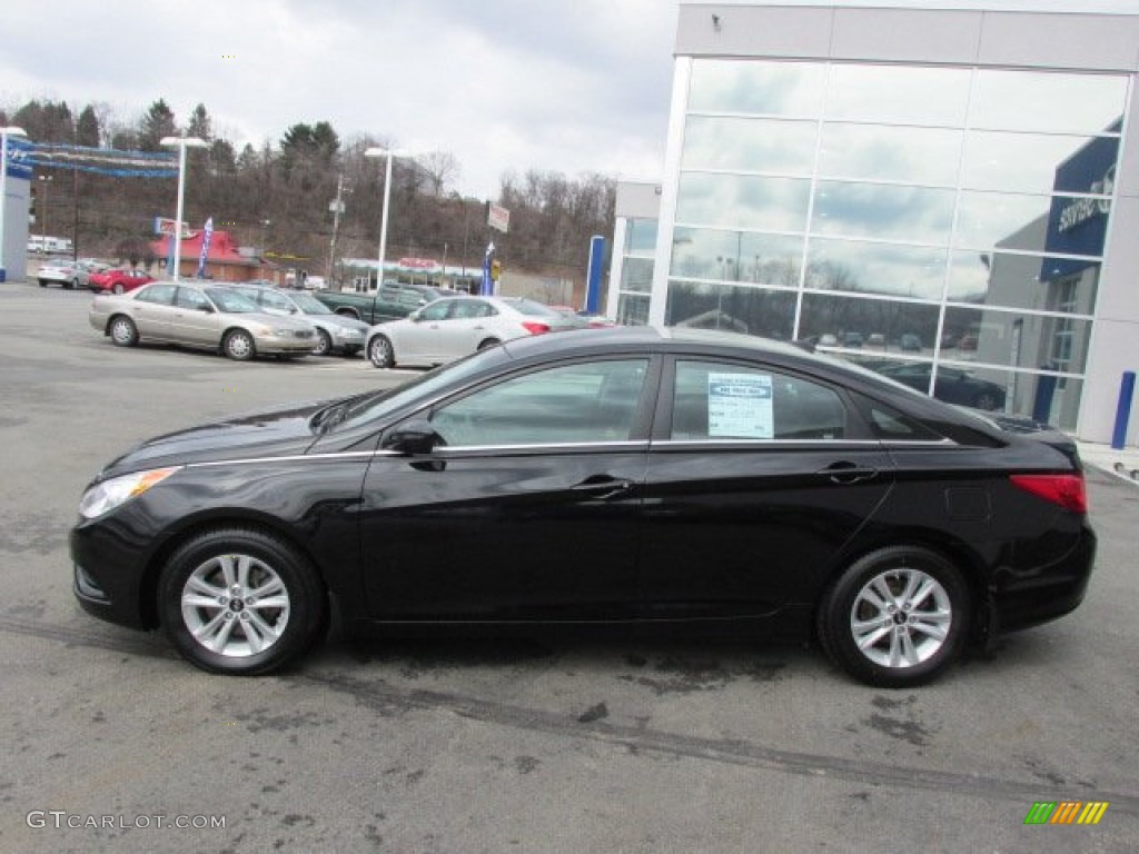 2011 Sonata GLS - Midnight Black / Gray photo #2