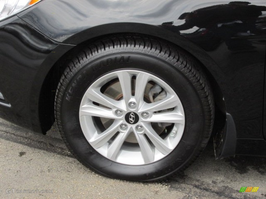 2011 Sonata GLS - Midnight Black / Gray photo #3