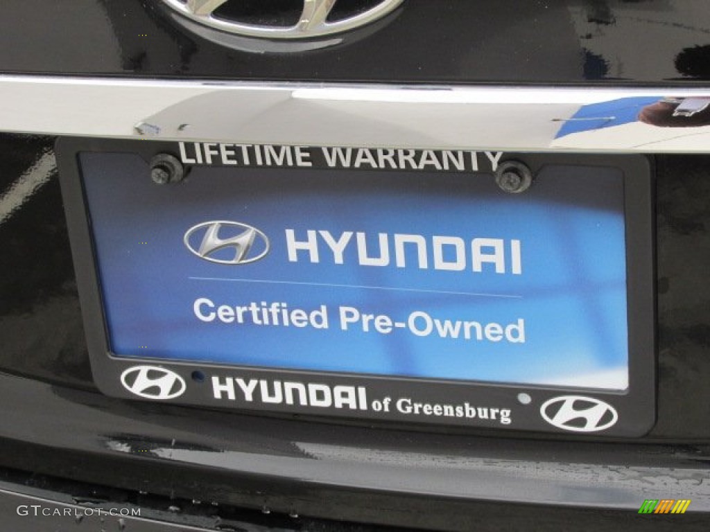 2011 Sonata GLS - Midnight Black / Gray photo #9