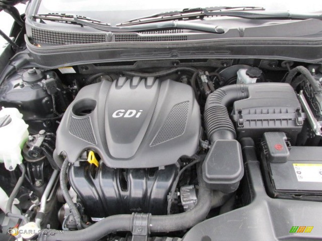 2011 Sonata GLS - Midnight Black / Gray photo #10