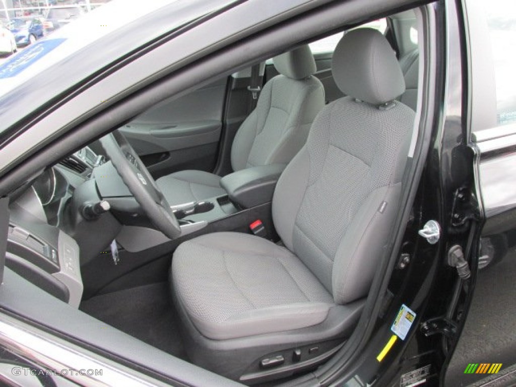 2011 Sonata GLS - Midnight Black / Gray photo #11