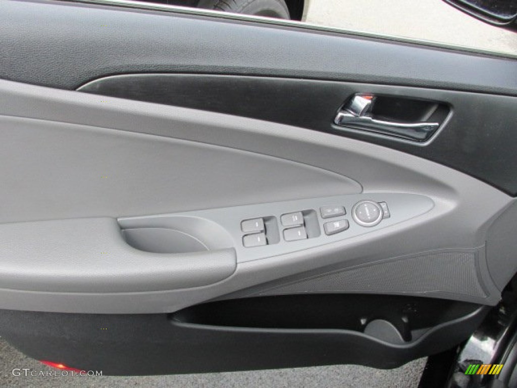 2011 Sonata GLS - Midnight Black / Gray photo #14